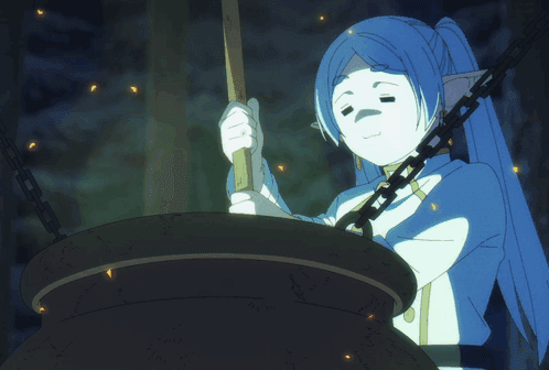 Frieren cooking meme template