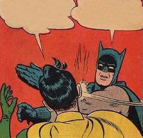 Batman slap meme template