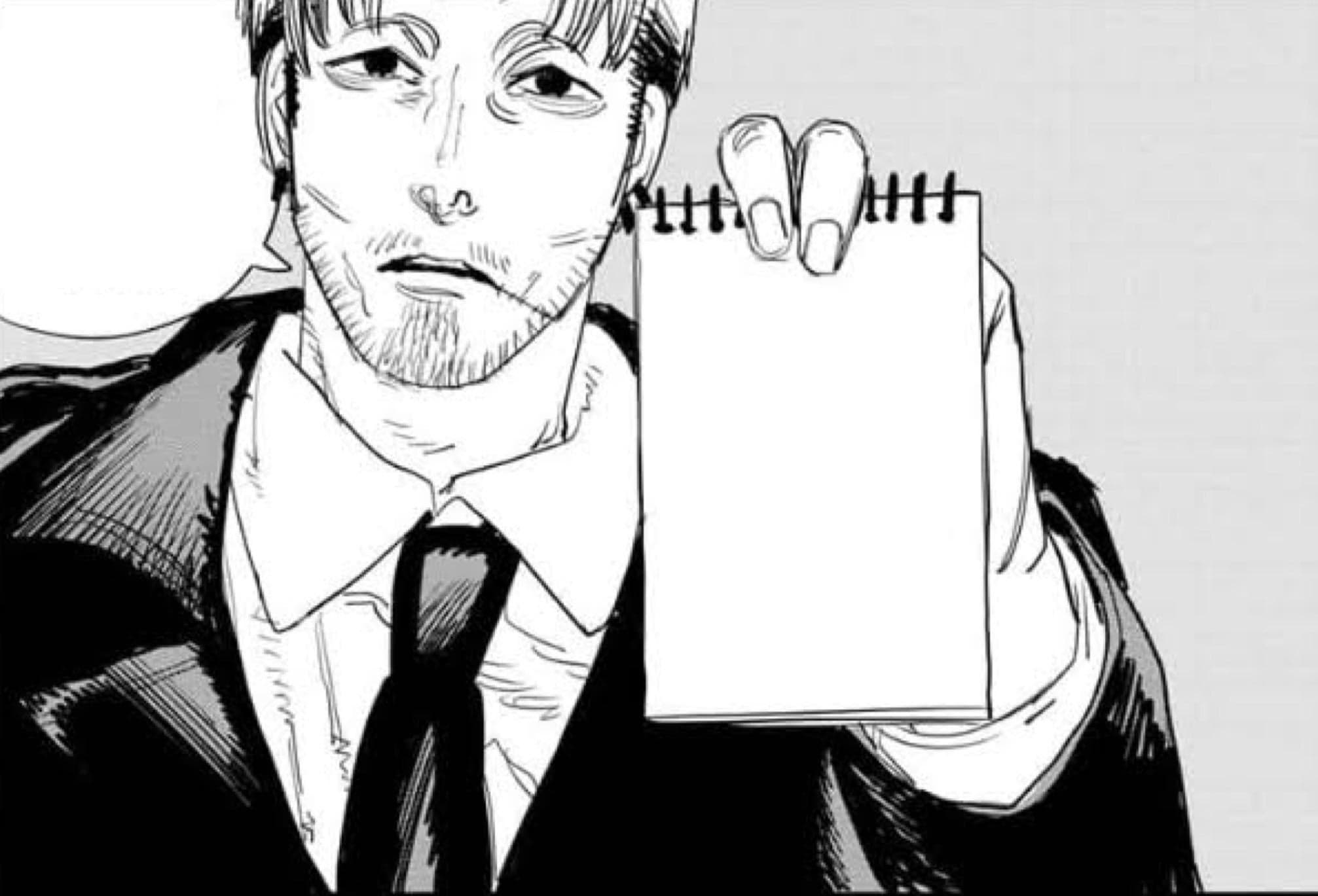Kishibe holding a note meme template - Click to create your own meme