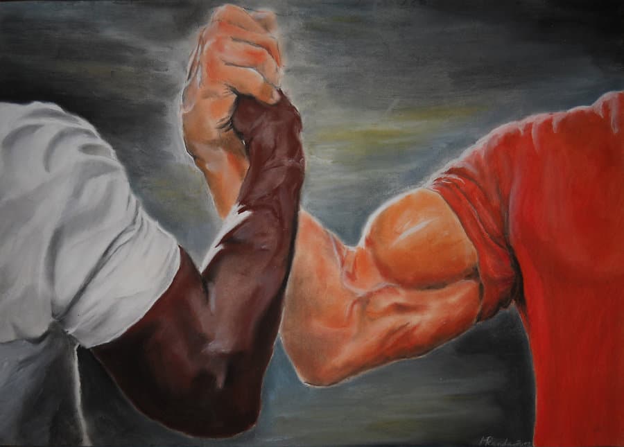 Epic Handshake meme template - Click to create your own meme
